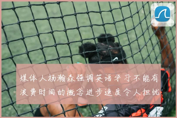 媒体人杨瀚森强调英语学习不能有浪费时间的概念进步速度令人担忧